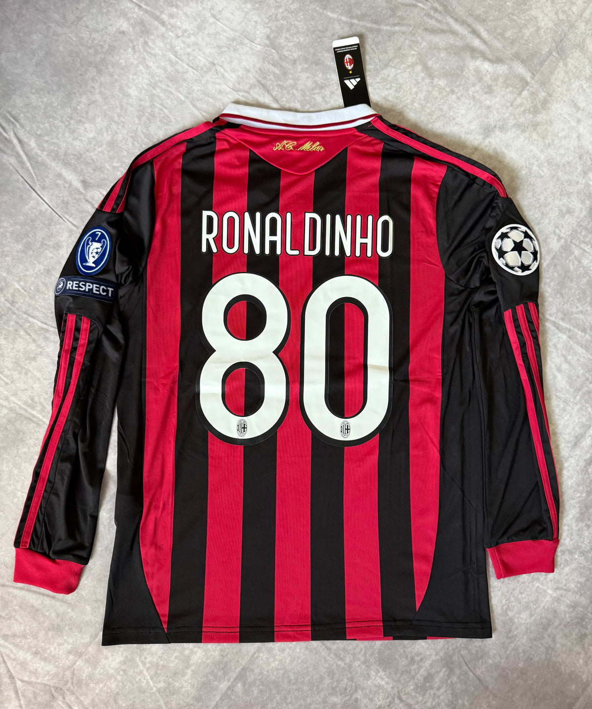 Ac Milan Home Retro Ronaldinho 80