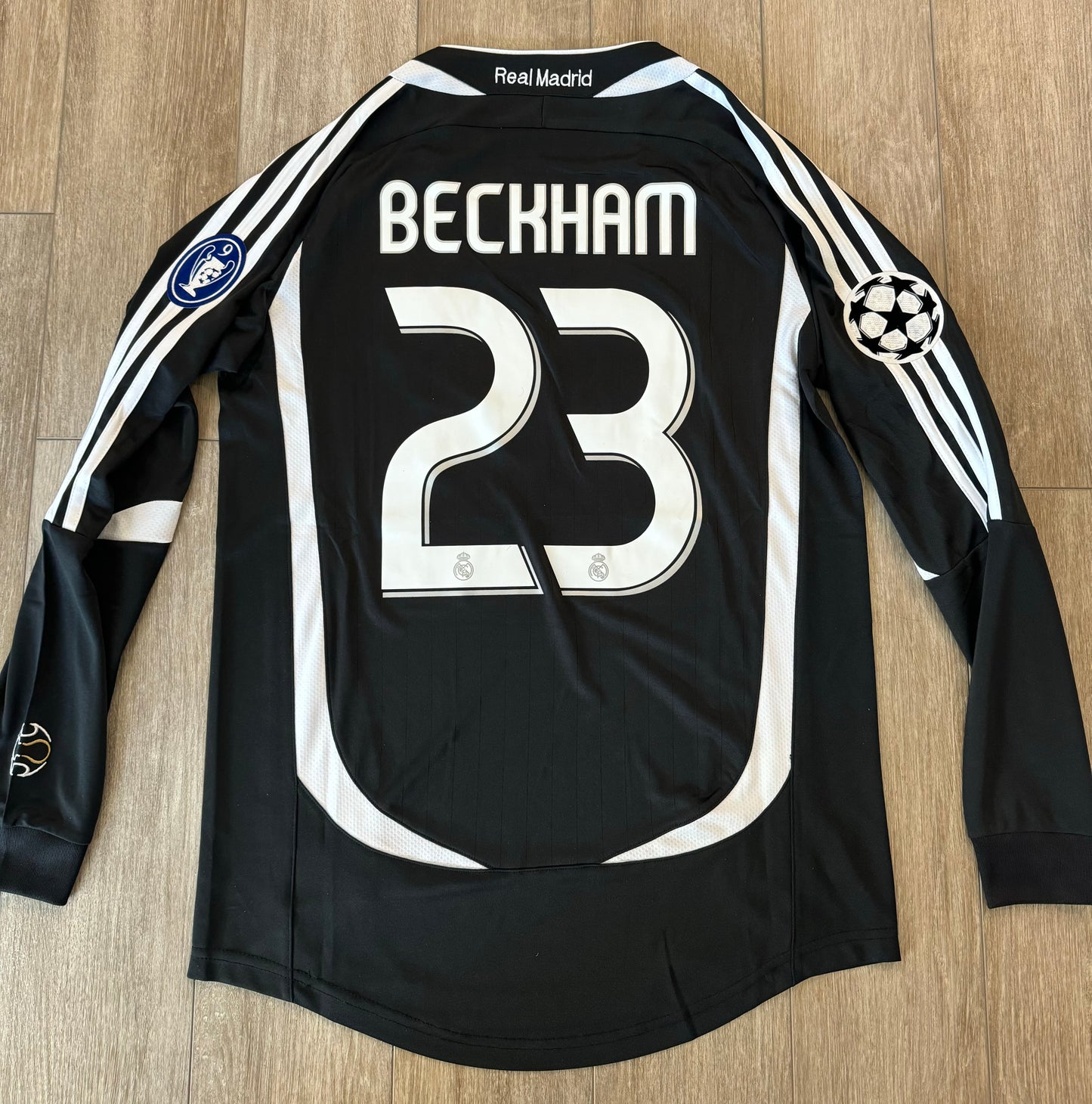 Real Madrid Away Retro Champions League Beckham 23