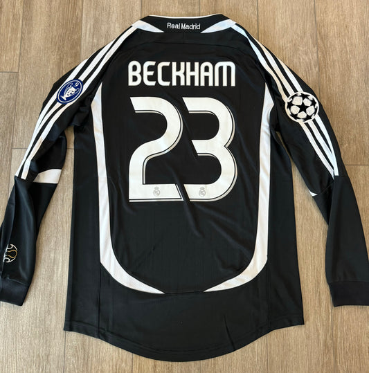 Real Madrid Away Retro Champions League Beckham 23