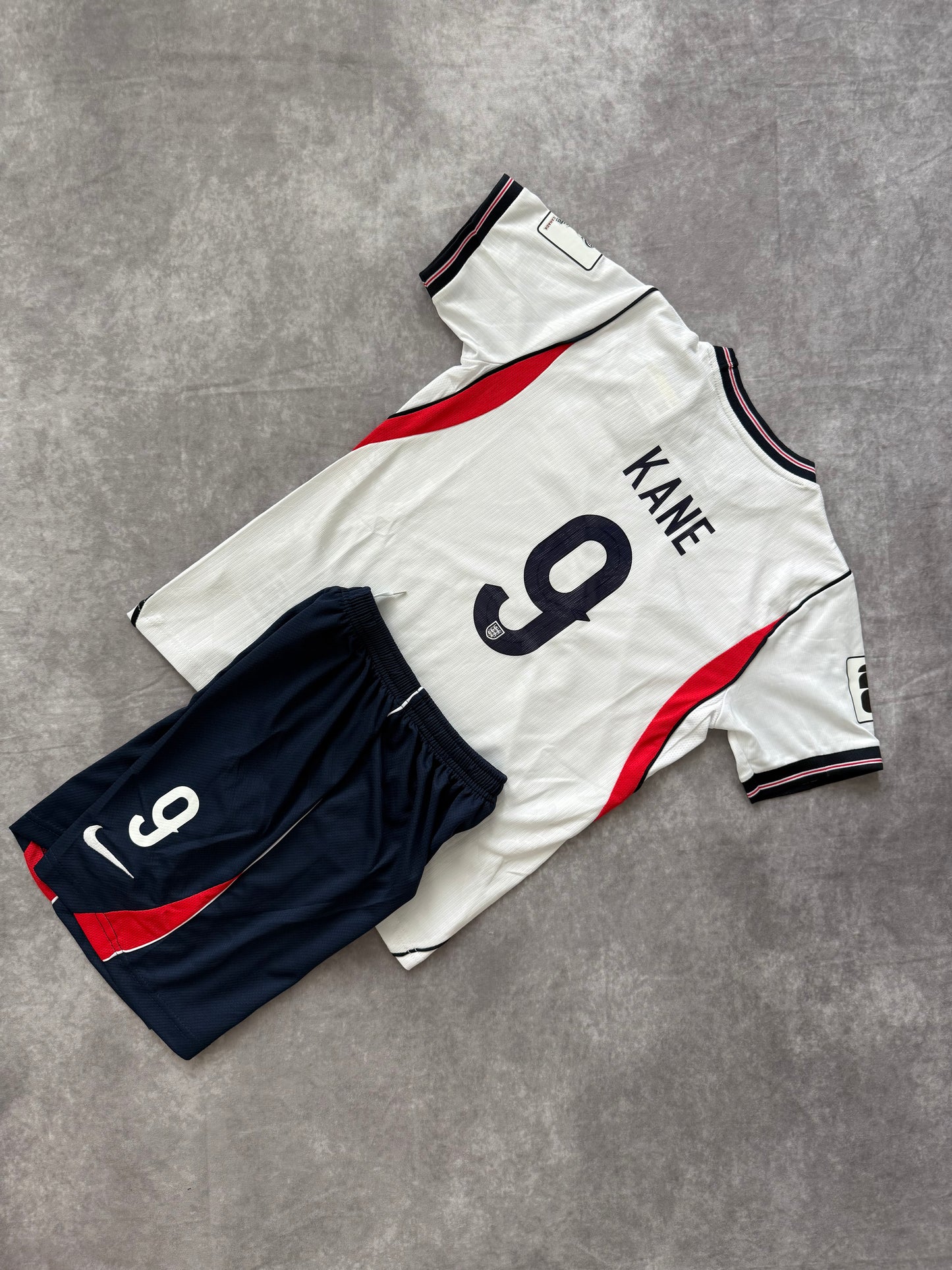 England Home Soccer Set Kids 2026 Kane 9