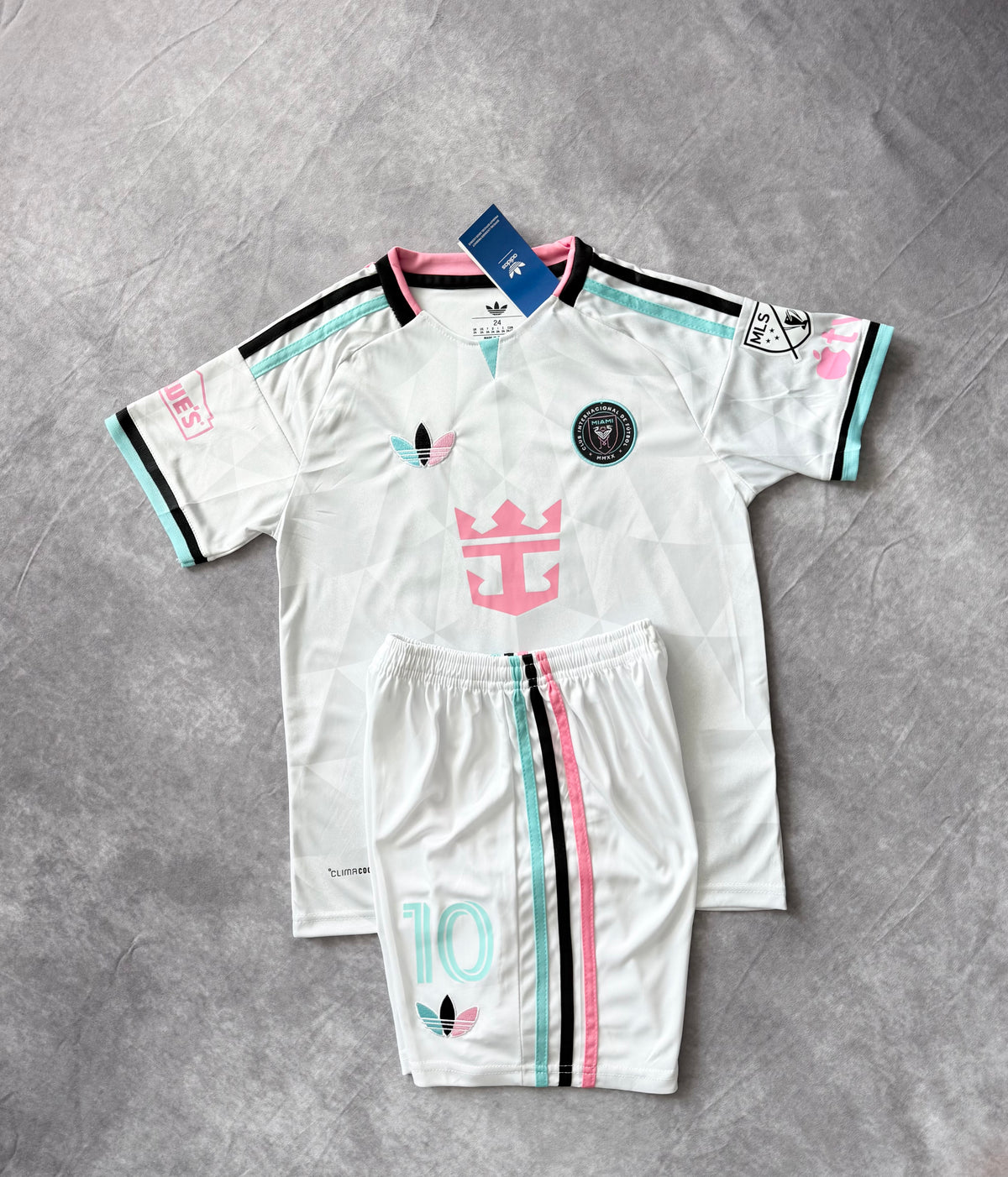 Inter Miami Away Soccer Jersey Set Kids Messi 10