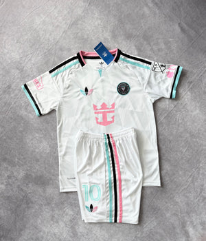 Inter Miami Away Soccer Jersey Set Kids Messi 10