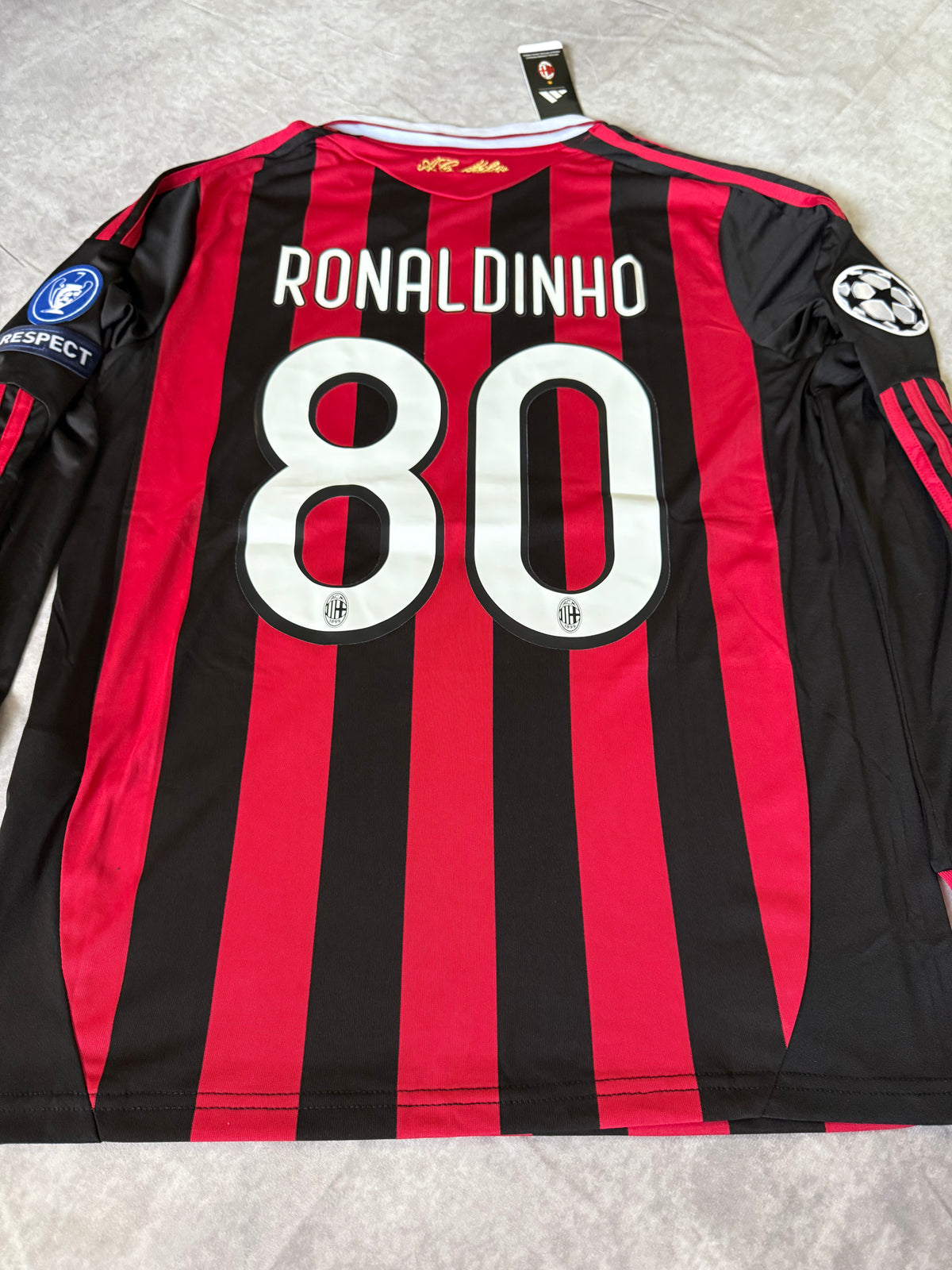 Ac Milan Home Retro Ronaldinho 80