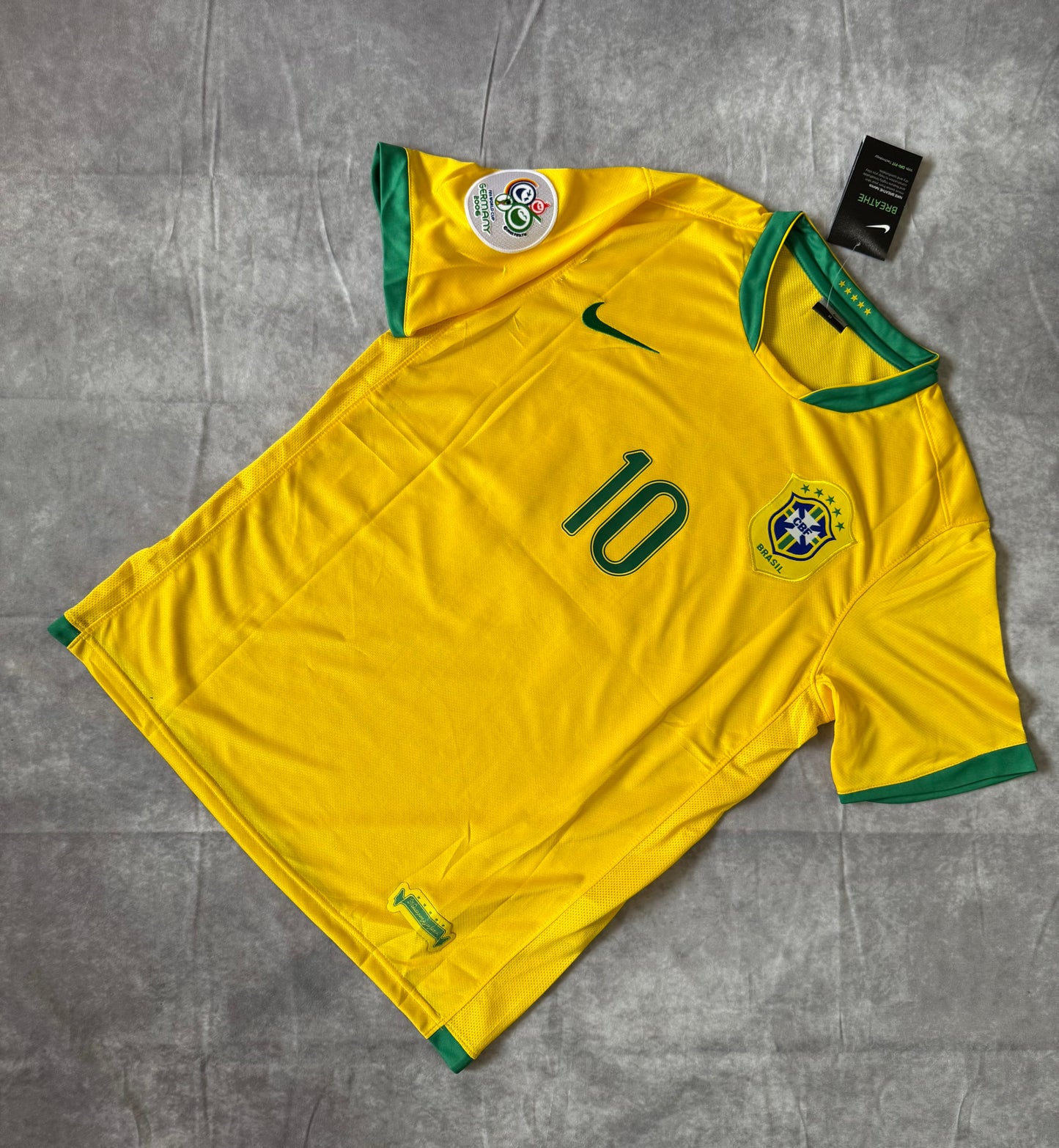 Brazil Home World Cup 2006 Ronaldinho 10