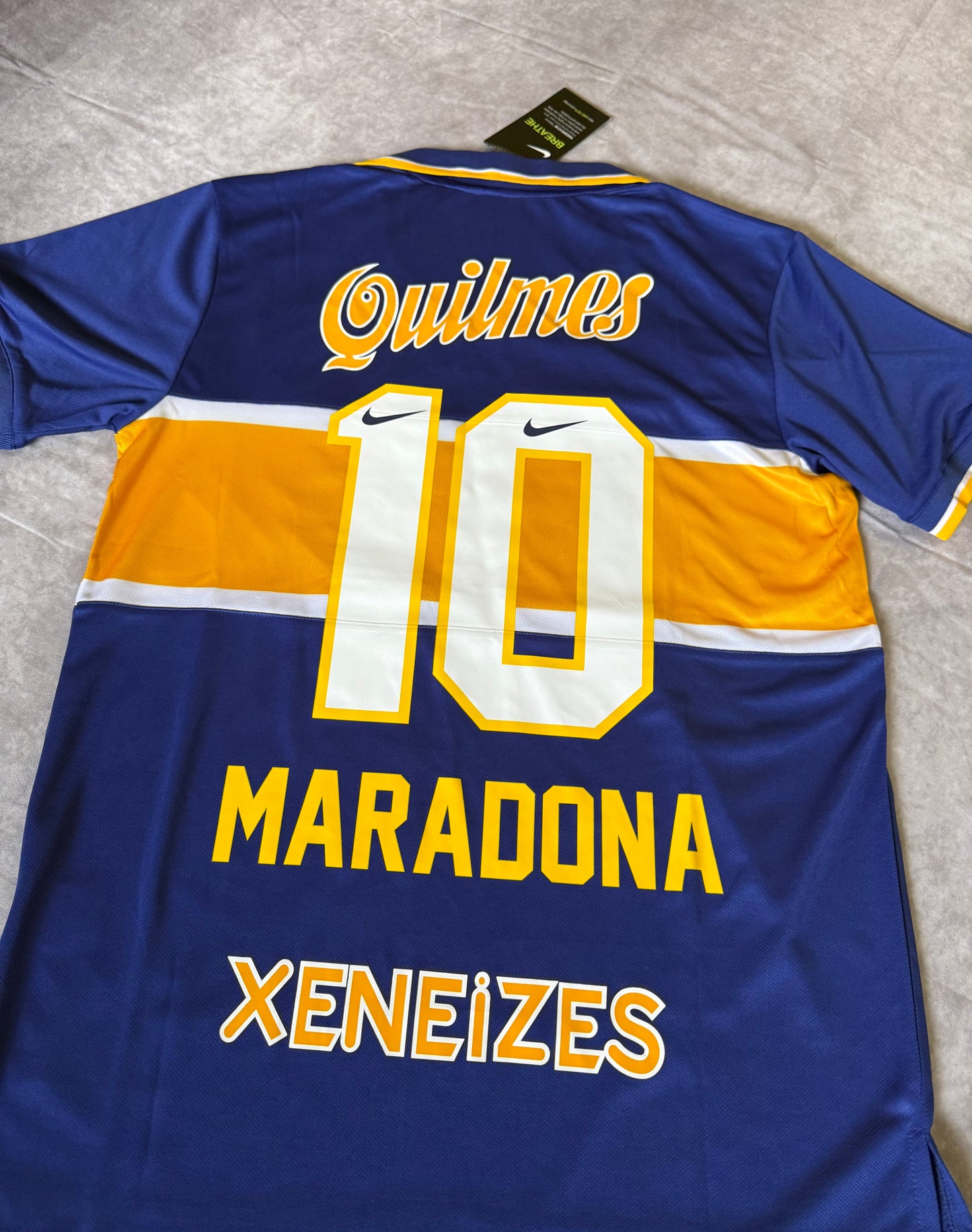 Boca Jr Home Soccer Jersey Retro Maradona 10