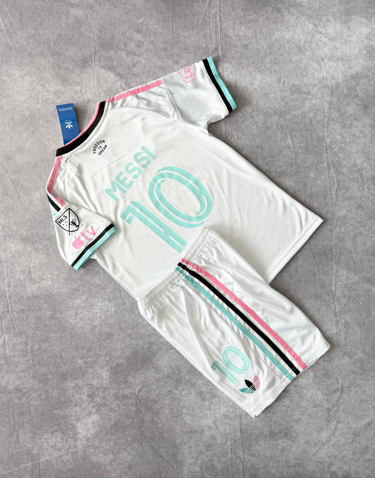 Inter Miami Away Soccer Jersey Set Kids Messi 10